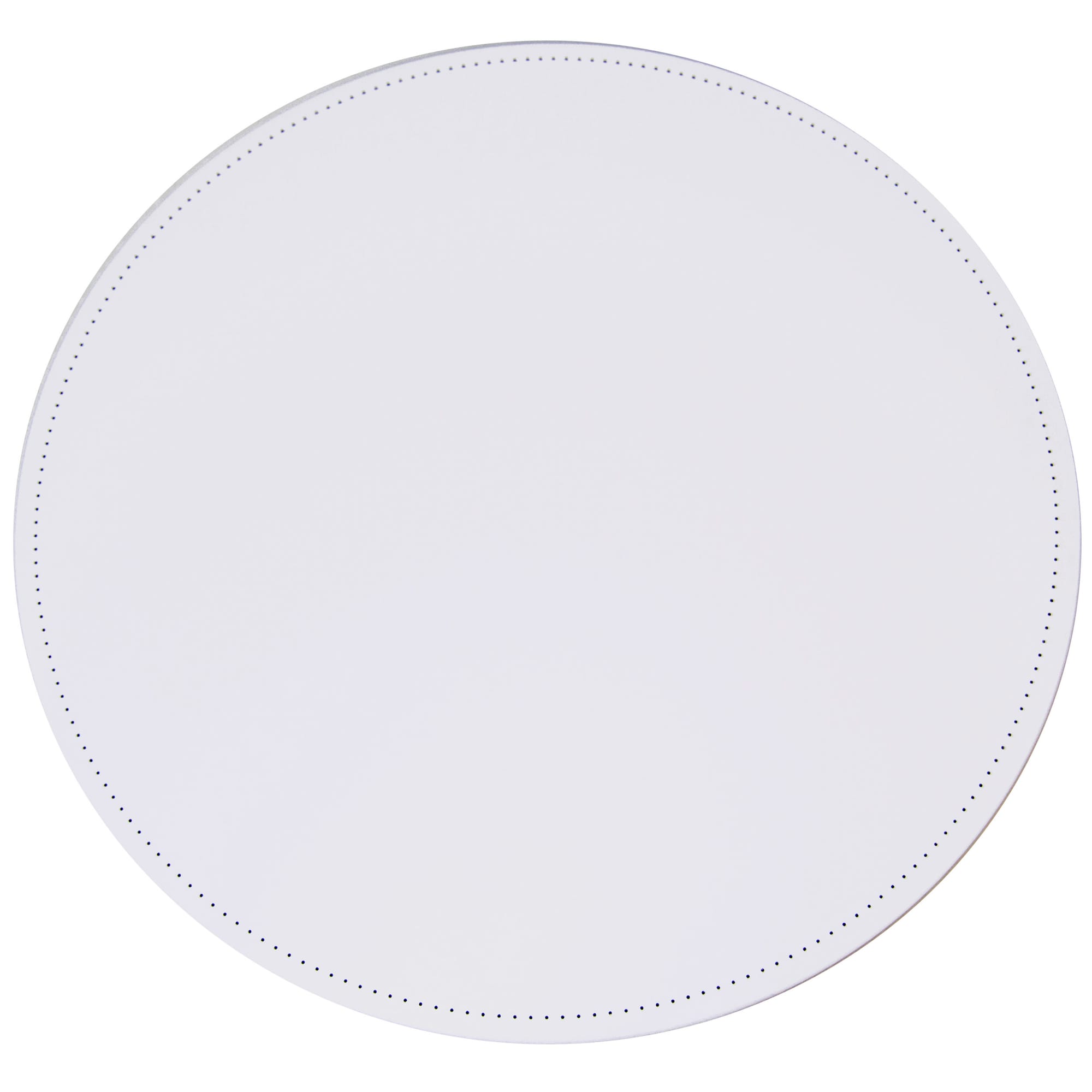 Circular string art board with nail guide holes