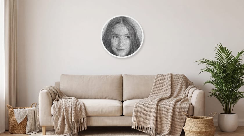string art de retrato
