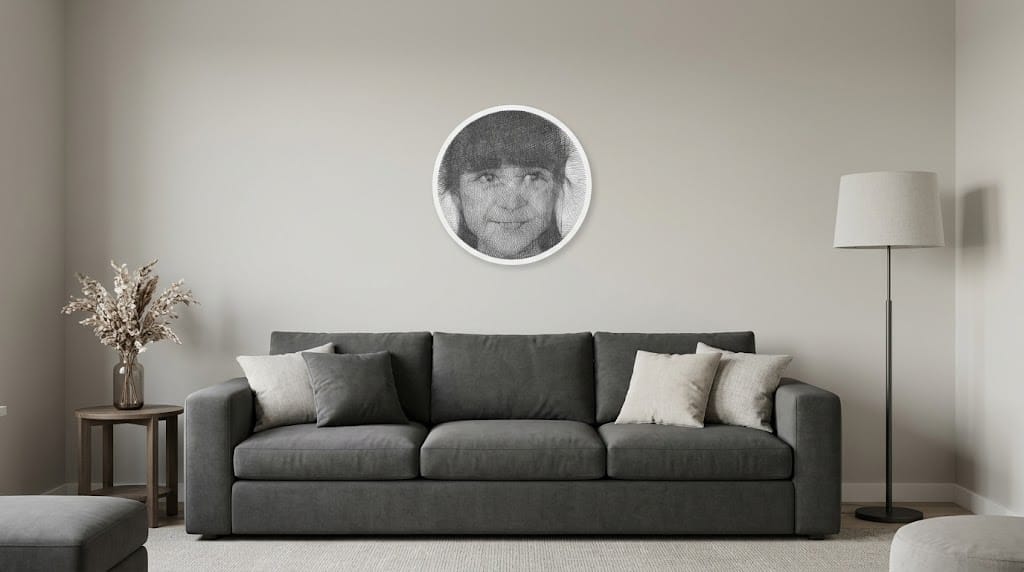 Стрінг-арт у вітальні